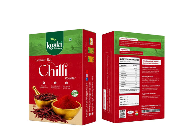 Buy 100% pure Kashmiri Red Chilli Powder online |Sun-dried and stone-ground | Lab verified Purity