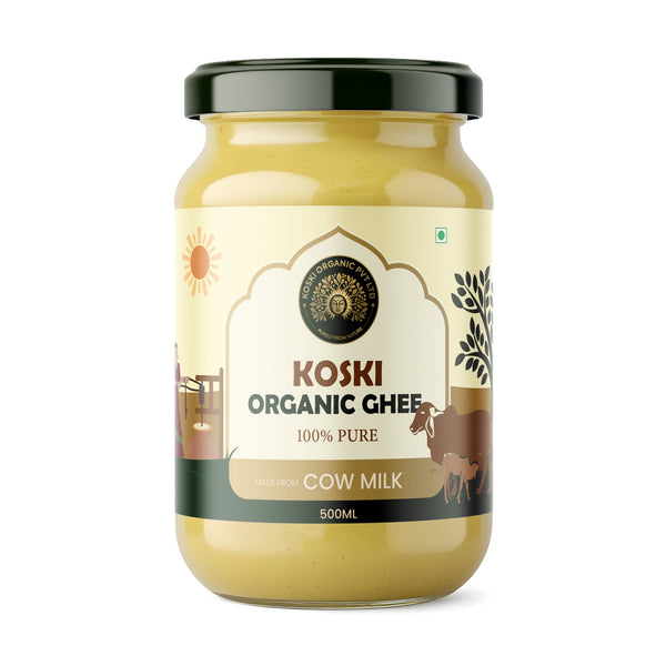 Buy A2 Desi Cow Ghee | 100% Pure Traditional Bilona Ghee | Koski Organics